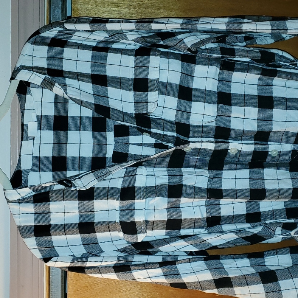 Gap XL Black-and-white flannel dress